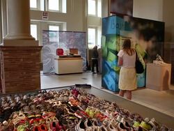 Boston Prepares To Commemorate Year Anniversary Of Marathon Bombing Stock Footage