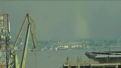 Strong explosions heard in Republic of Congo, slow motion of blast News Clip