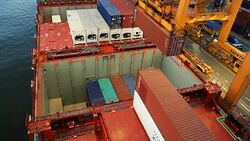 Lift Up Containers Stock Footage