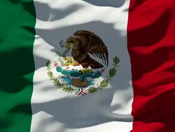 Mexican Flag Stock Footage