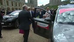 The Queen hosts a ceremony at Windsor Castle to mark the 40th anniversary of Motability News Clip