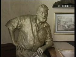 Writer remembered with a statue at El Floridita restaurant News Clip