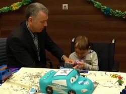 Ashya King Birthday Party Stock Footage