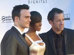 Cheyenne Jackson, Kelly Rowland and Kenneth Cole at the amfAR Cinema Against AIDS - 2010 Toronto at Toronto ON. (Footage by WireImage Video/GettyImages) Stock Footage