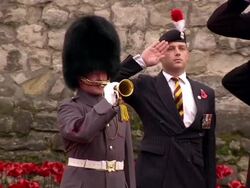 Armistice Day Last Post Played tower of London News Clip