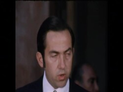 UPITN 2 6 73 KING CONSTANTINE OF GREECE HOLDS PRESS CONFERENCE IN ROME News Clip