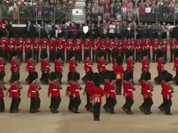 Coldstream Guards Band at Trooping the Colour News Clip