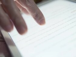 Touch Tablet User Lifestyle Stock Footage