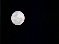 T/L full Moon, black background, WA, Panama. Stock Footage