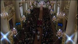 +4:3 Pope attends prayer with Bishops of Mexico and Latin America News Clip