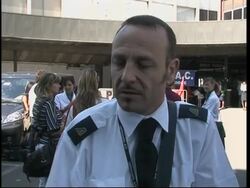 Alitalia staff sit-in at airport ahead of announcement on future of airline News Clip