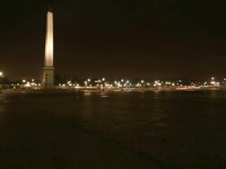 Place de la Concorde - night time lapse Stock Footage