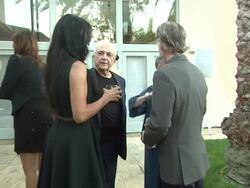 Frank Gehry and Bill Maher (Footage by WireImage Video/Getty Images Entertainment Video) Stock Footage