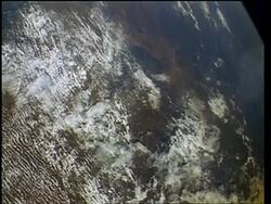 View of Earth from space, STS-66 passing over India, China and Tibet Stock Footage