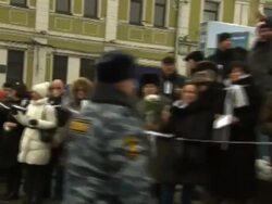 Anti Putin Protestors in Moscow News Clip
