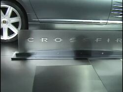 2002 Chrysler Crossfire pre-production car montage Stock Footage