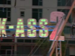 ATMOSPHERE - Signage at Playboy And Universal Pictures' Kick-Ass 2 Event At Comic-Con - Sponsored By AXE Black Chill on 7/20/2013 in San Diego, CA. (Footage by WireImage Video/Getty Images Entertainment Video) Stock Footage