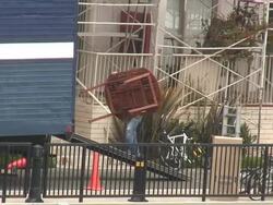 (HD1080i) Moving Homes: Carrying Table Stock Footage