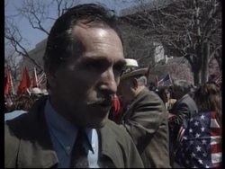 USA: ALBANIAN AMERICANS RALLY IN SUPPORT OF NATO CAMPAIGN News Clip