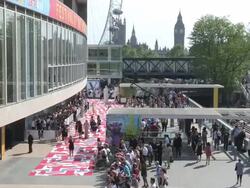 ATMOSPHERE: Arqiva British Academy Television Awards at The National Theatre on May 27, 2012 in London, England (Footage by WireImage Video/Getty Images) Stock Footage