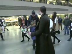 Topshop Unique - A/W 2013 Catwalk Show Cara Delevingne at Topshop Unique - A/W 2013 Catwalk Show Stock Footage