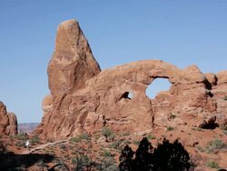 HD video woman explores Arches National Park Utah Stock Footage