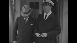 Navy Secretary Frank Knox and Chief of Naval Operations Chief Admiral Ernest King in photo op News Clip