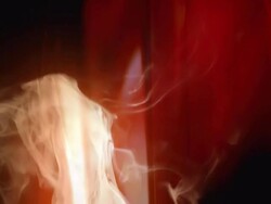 Real smoke and soft red background Stock Footage