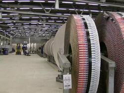 MS Shot of gravure printing office / Itzehoe, Schleswig-Holstein, Germany  Stock Footage