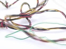 Milticolor wire Stock Footage