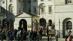 London Horse Guards Building (4K/UHD to HD) Stock Footage