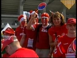 Denmark and Uruguay fans News Clip