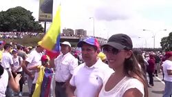 CLEAN : Crowds rally against Venezuelan president News Clip