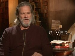 INTERVIEW - Jeff Bridges on if this film is good for parents & kids at 'The Giver' Press Junket Stock Footage
