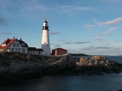 Maine: Portland Head Light Stock Footage