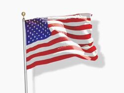 US Flag. HD Progressive Frames Stock Footage
