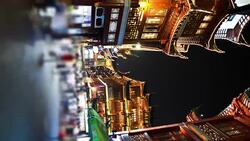 Ancient Renovated Chinese Market Stock Footage