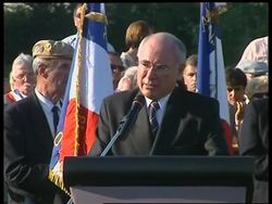 Howard attends D-Day ceremony News Clip
