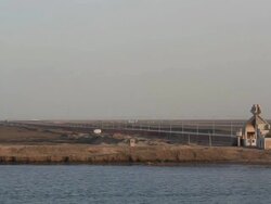 Suez channel Stock Footage