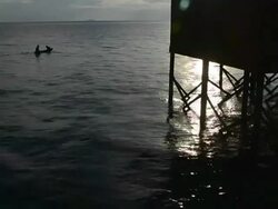 Mabul island sunrise, Sipadan, Borneo Malaysia Stock Footage