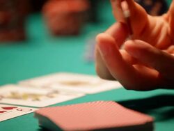 HD: Rolling Casino chips Stock Footage