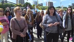 CLEAN : People gather to pray for Argentina missing sub News Clip