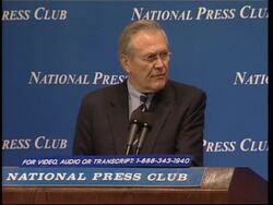 WRAP Terror threat may be greater today than ever before, Rumsfeld says News Clip