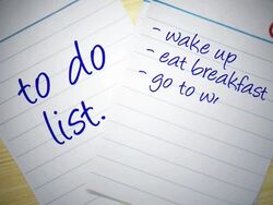 What I have to do today Stock Footage