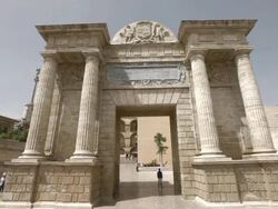 Puerta del Puente Cordoba Stock Footage