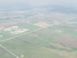 WS AERIAL View of Approaching Lawton / Oklahoma, United States Stock Footage