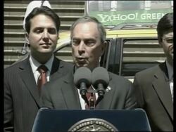 Bloomberg announces an initiative to make taxis hybrid News Clip