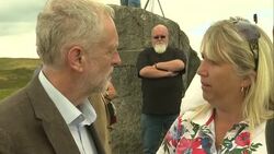 Jeremy Corbyn rally in Tredegar News Clip