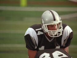 SLO MO, CU, FOCUSING, American football players in action, Staten Island, New York, USA Stock Footage