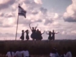 Kibbutz Folk Dancers 1962 Stock Footage